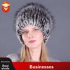 Winter Rabbit Fur Hat, Faux Fox Fur Beanie for Women, Korean Style Warm Knit Wool Hat