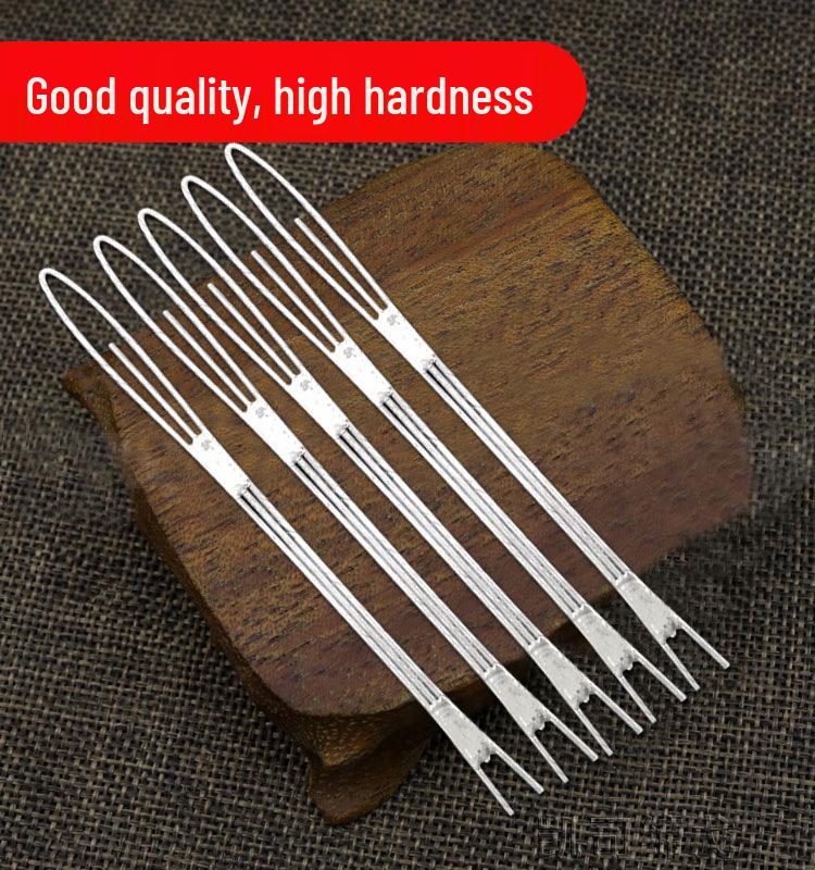 2025 Shrimp & Crab Net Repair Tool: Steel Wire Shuttle, Iron Fishing Needle, Metal Thumbtack