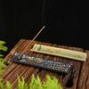 Bamboo Ceramic Incense Holder | Handmade Aromatherapy Burner | Creative Slice Design