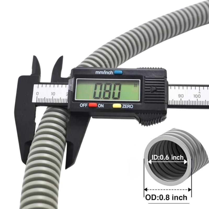 10 Feet Dishwasher Drain Extension Hose Cut to Length Universal Fit Metal Clamp Included Strong Construction for 5/8in