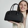 Top Layer Cowhide Handbag New Style Bowling Genuine Leather Simple Casual Single Shoulder Crossbody Bag Fashion Commuter Handbag
