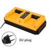 Portable Dual Ports Fast Charger For Dewalt 18V 20V Lithium Battery Mini Charger Rechargeable DCB207 DCB206 DCB204 DCB203