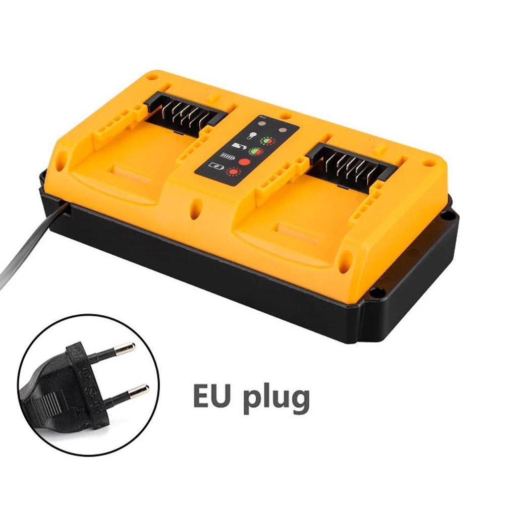 Portable Dual Ports Fast Charger For Dewalt 18V 20V Lithium Battery Mini Charger Rechargeable DCB207 DCB206 DCB204 DCB203
