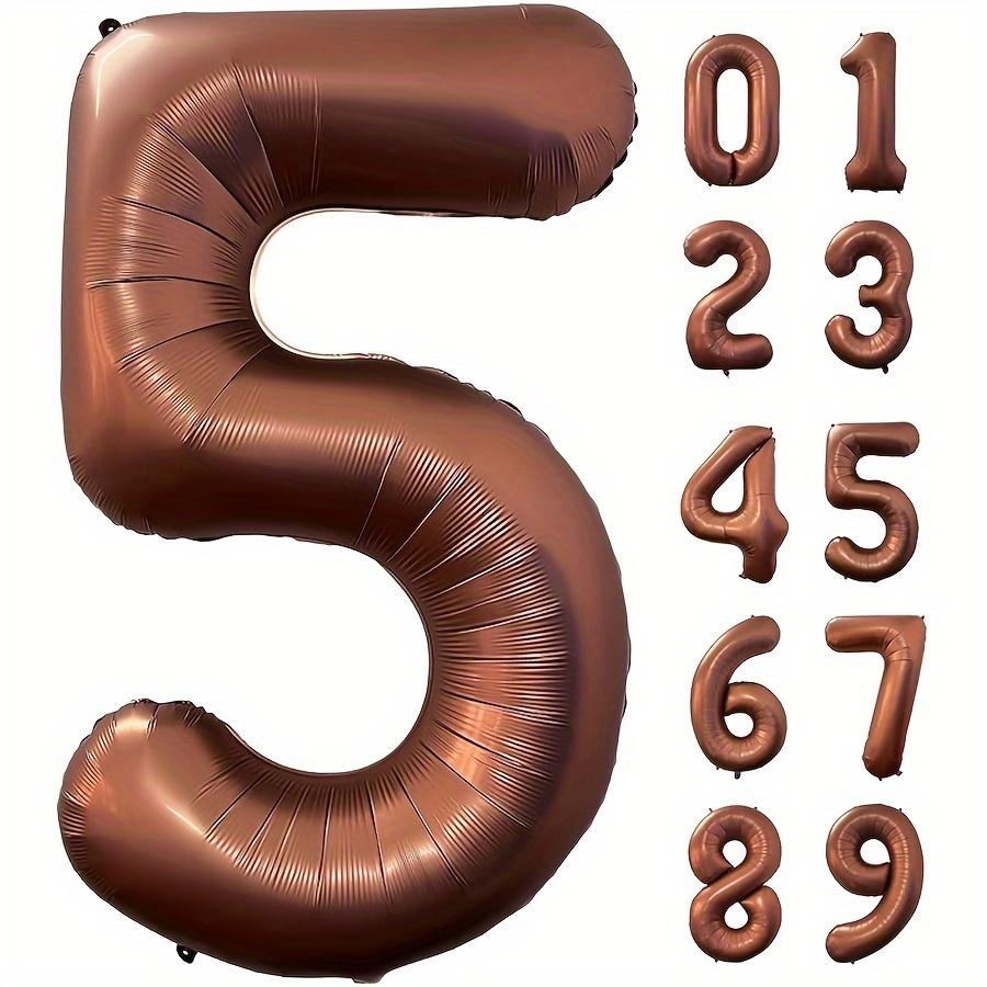 1pc 40inch Brown Aluminum Foil Balloon Number 23 Party & Celebration Decor, Wedding, Christmas, New Year, Valentine'S Day, Birthday Supplies