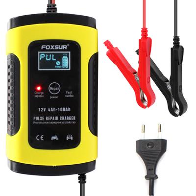 12V 5A Pulse Repair Battery Charger for Car Motorcycle AGM GEL WET Lead Acid