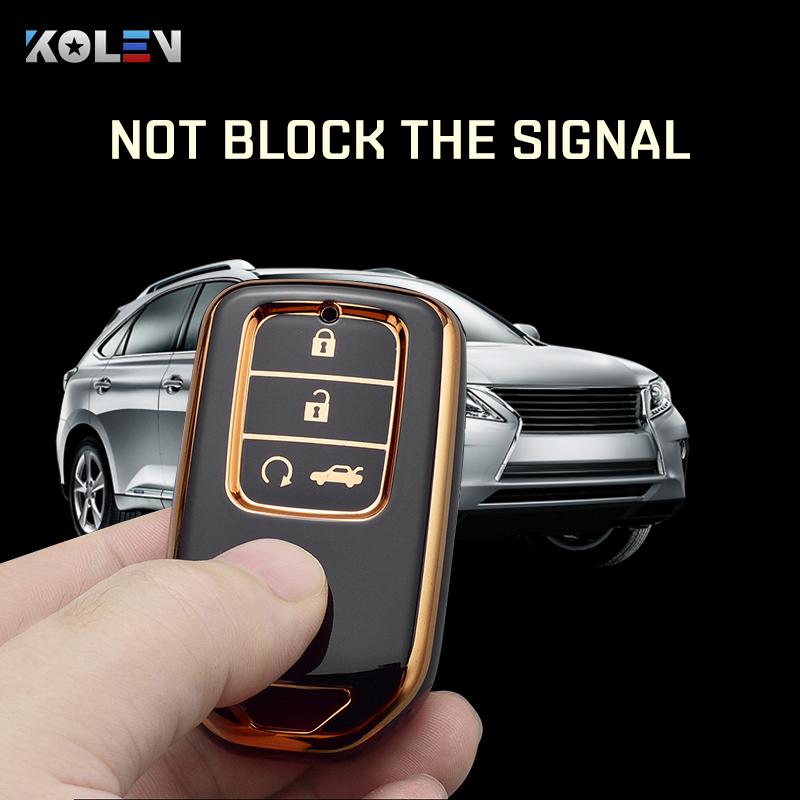 Fashion Tpu Car Remote Key Case Cover Shell For Honda Crv Cr-V Fit Civic Accord Hr-V Hrv City Odyssey Xr-V Protected Keyless Fob