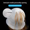 White Elastomer Hair Streaking Hat Expert Recyclable Highlighting Tool For Homestudio