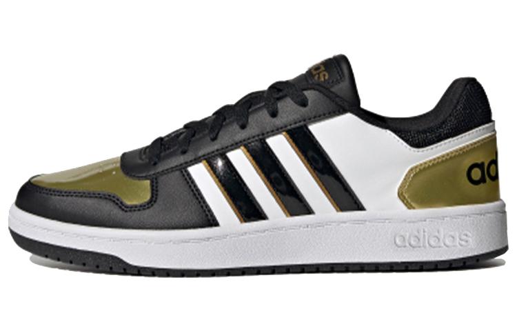 Adidas Hoops 2.0  Black Gold White  H01196 42
