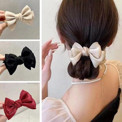 1 PIÈCE Pince à Cheveux Nœud Accessoires Cheveux Arrière Tête Pince à Cheveux Style Pastoral Épingle à Cheveux Accessoires de Coiffure pour Femmes Filles Cadeaux de Noël