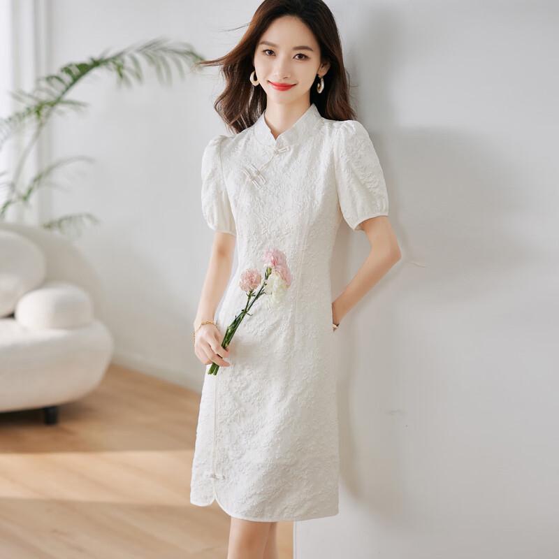 Hangyige New Chinese Style Jacquard Cheongsam Dress M