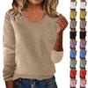 Women's Knit Turtleneck Long-Sleeve Top Casual Comfortable Long-Sleeve Blouse