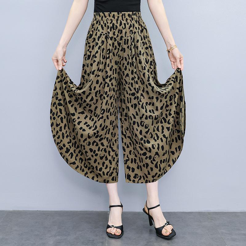 Pantaloni oversize estivi Pantaloni eleganti casual a gamba larga Abiti estivi da donna in vita elastica