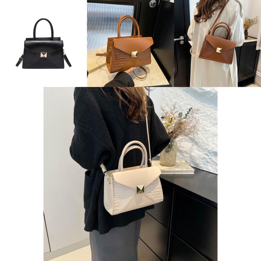 Trendy And Chic Small Square Handbag Stylish Pu Leather Crossbody Bag For Casual Outings