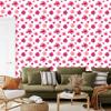 Wallpaper Flowers White, Powder Pink and Coral for Living Room and Bedroom 50x1000