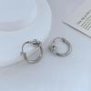 Chic Minimalist Heart Knot Metal Earrings