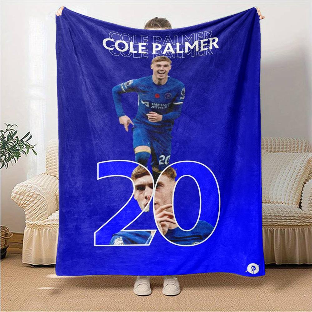 Chelsea Fc Football Player Blanket Warmthful Decor Suitable for Bedding Office Chair Sofa for All Seasons Stylish Decor