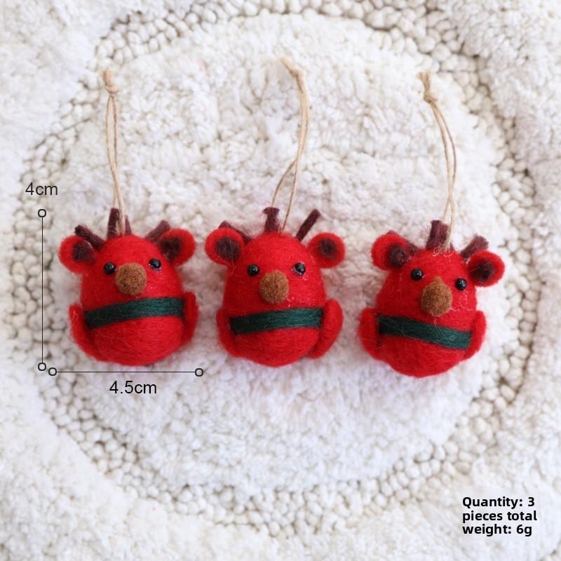 Felt Christmas Decorations With Cartoon Style For Festive Tree