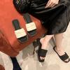 Beautiful cool slippers women's summer wear fashionable versatile skirt new fairy style French flat beach shoes