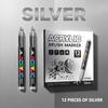 Gold and Silver Direct-Flow Acrylic Markers Art Highlighters DIY Black Card Journaling Pens Soft-Tip Painting Markers