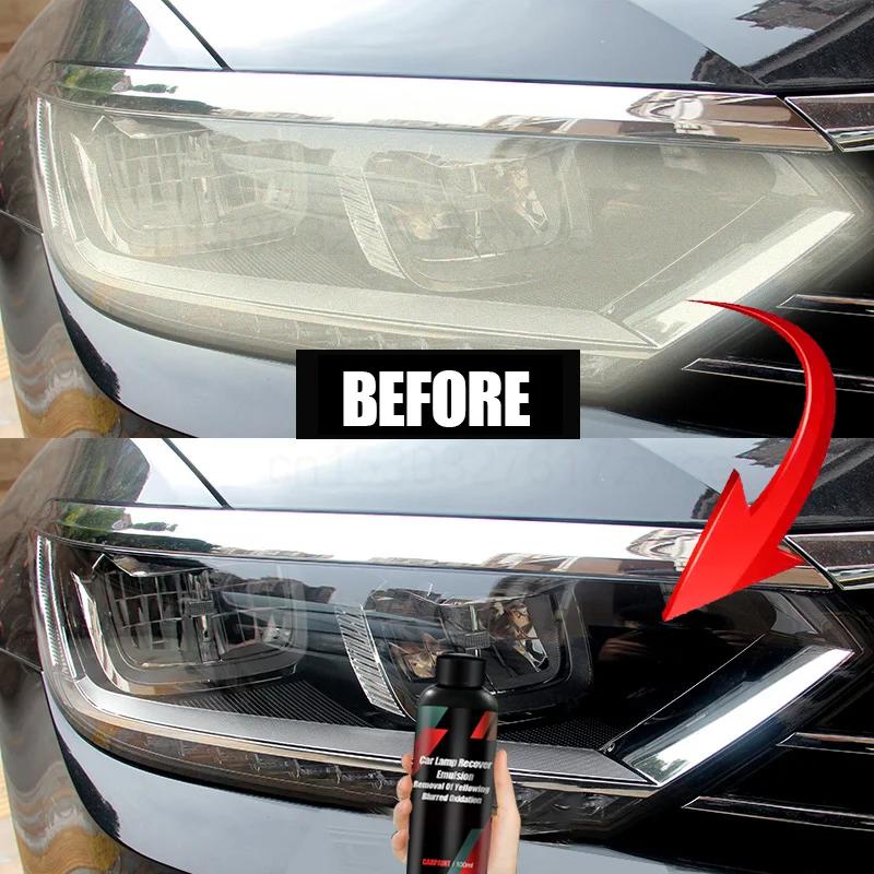 Car Headlight Restoration Polishing Kits Headlamp Repair Kits Light Polisher Cleaning Paste Car Paint Care Refurbish Agent Amagi