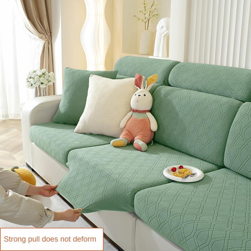 Thickened Elastic Sofa Cover Non-slip Simple Sofa Cover Cover Four Seasons Universal Solid Color Sofa Cushion Cover Full Cover Cloth