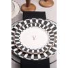 Aries Black 24 Piece Porcelain Dinner Set For 6 People