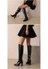 2025 Winter High Leg Knight Boots, Size 34-48, Chunky Heel, Women's Fashion Footwear.