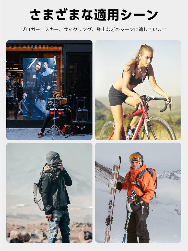 TELESIN Supporto a clip rotante per zaino con tracolla Supporto a clip per action camera compatibile con Max Hero 13 12 11 10 9 8 7 6 5 DJI Osmo Action 3 4 5