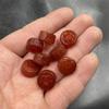 14mm Spiral Carved Agate Spacer Beads - Jade DIY Jewelry Accessory Loose Bead Separators