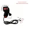 Electric Vehicle Throttle Grip with Red Screen Voltage Display and Speed Adjustment