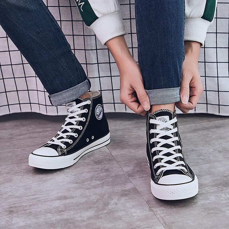 Warrior High-Top Canvas Casual Skate Shoes