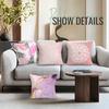 Pink Bohemian Style Cushion Pillowcase Printed Polyester 45x45cm Throw Pillowcover Decorative Sofa Cushion Pillowslip Home Decor