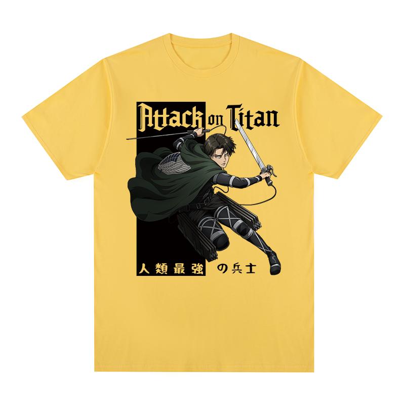 Attack On Titan Rival AckerUnisex Levi Vintage Tshirt Hip Hop Streetwear Graphic Cotton Unisex T shirt New Tee Tshirt Womens Tops