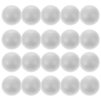 100Pcs White Polystyrene Solid Balls Round Spheres 4Cm Craft DIY Wedding Ornament Party Decoration Polystyrene Balls