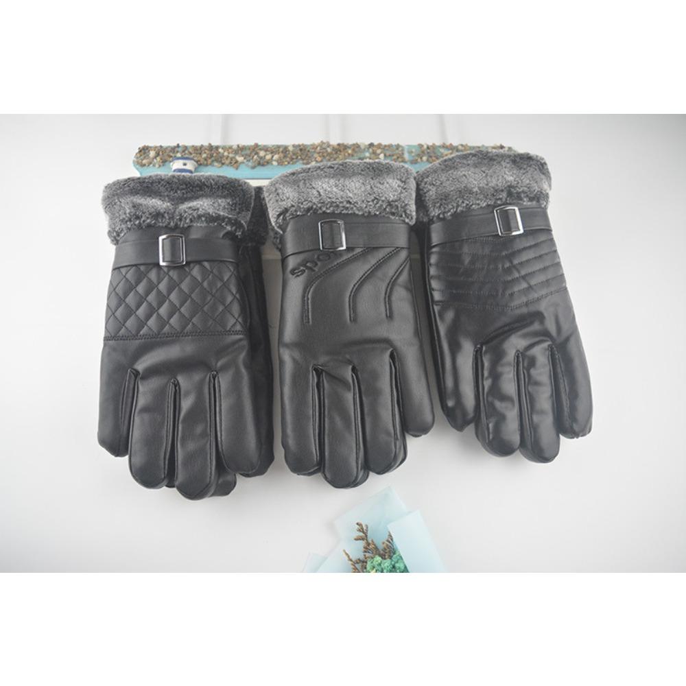 Nye herre hårete varme hansker, vanntette og fleece skinnhansker for vinterkjøring, produsent av fritidshansker