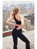 Shockproof Medium Support Backless Sports Bra with Removable Cups - Minimizes Chest Appearance for Yoga & Fitness
