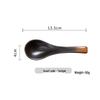 Ceramic Japanese Soup & Rice Spoon - Cute, Creative Teaspoon for Tableware and Cooking.