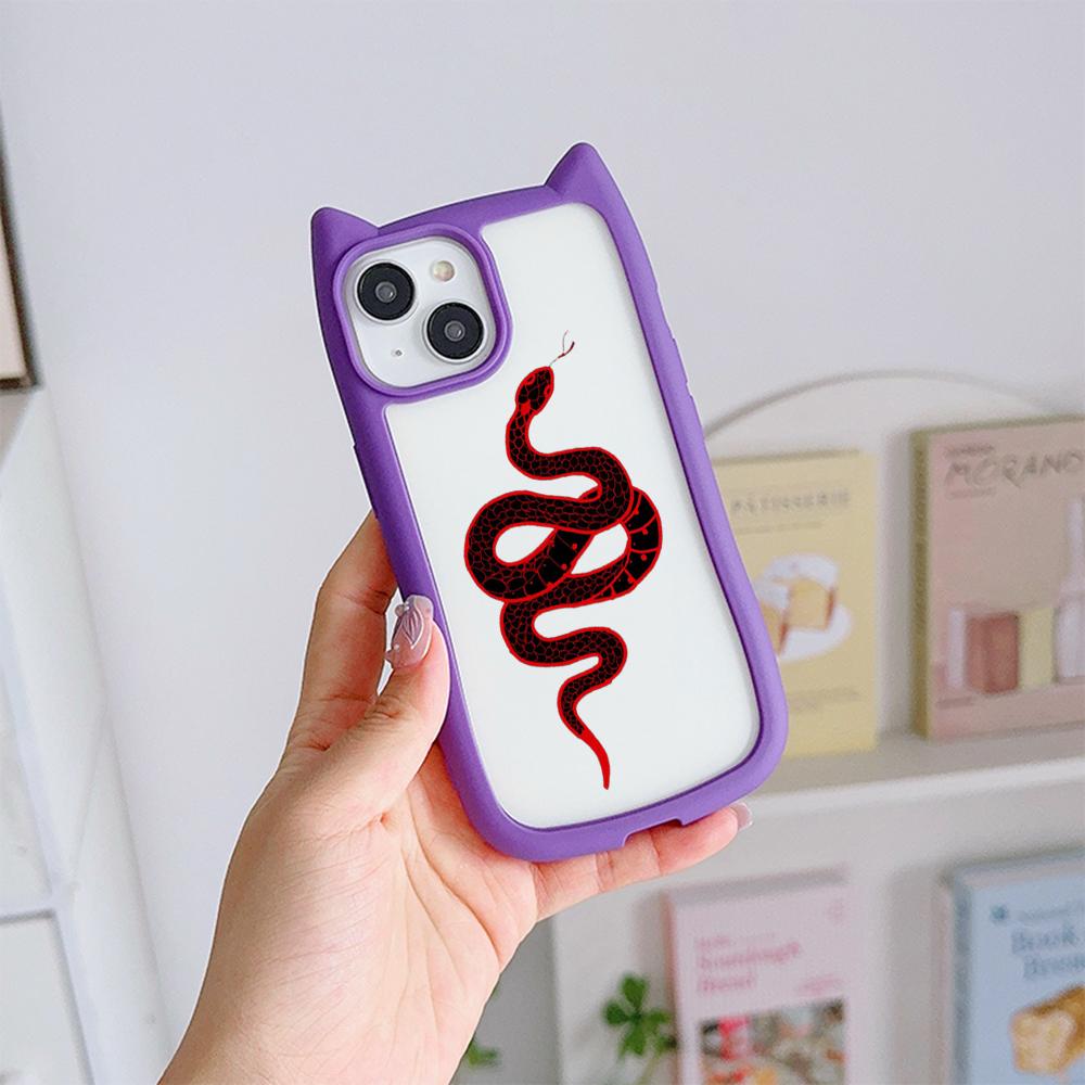 Мягкие чехлы для телефонов с кошачьими ушками для iPhone 16 15 13 12 11 Pro Max 14 Plus — фото 14