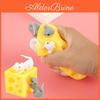 Creative Mouse Tricky Cute Cheese Scary Pinch Music Decompression Toy