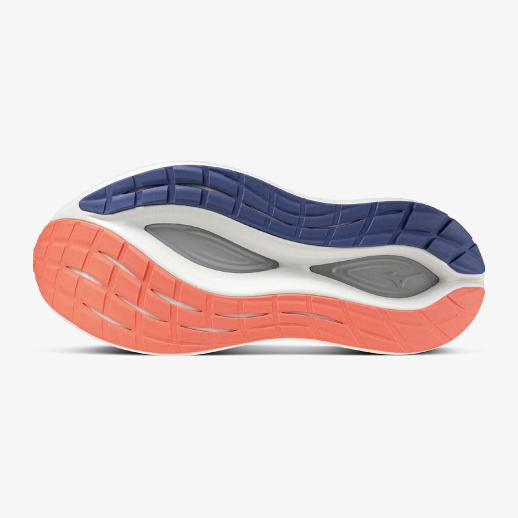 Mizuno NEO VISTA 2 Running Shoes for White X Metallic Blue X 2E Women, Pink, 24.0 Cm,