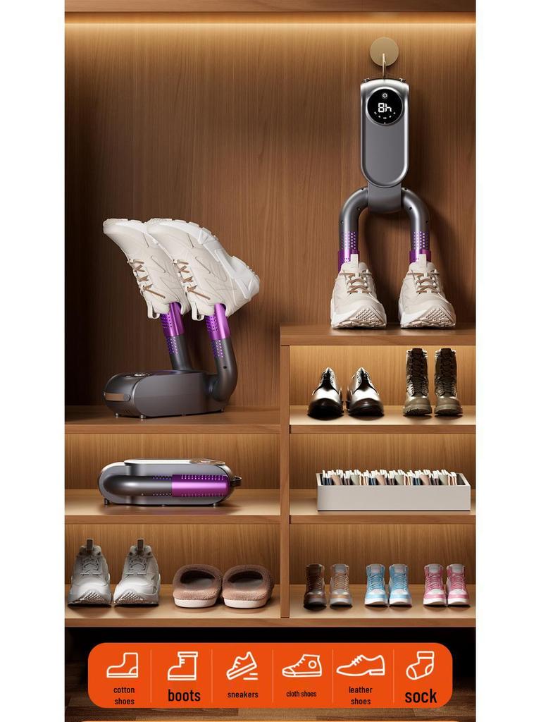 Tragbarer intelligenter Schuh- und Socken-Trockner: Schnelltrocknend, Antibakteriell, Faltbar und Konstante Temperatur