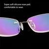 Ultralight TR90 Memory Titanium Rimless Reading Glasses for Men Women Presbyopic Eyeglasses +1.0 to +4.0