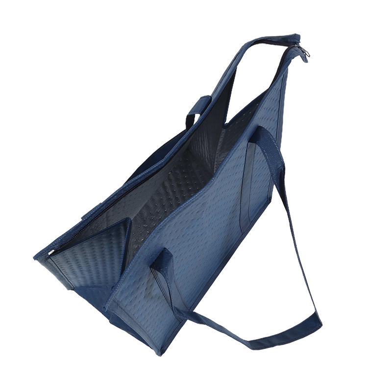 Portable Thermal Insulated Cooler Bag Leak-Proof Cold Storage Padded Carrier with Zipper for Picnic Travel