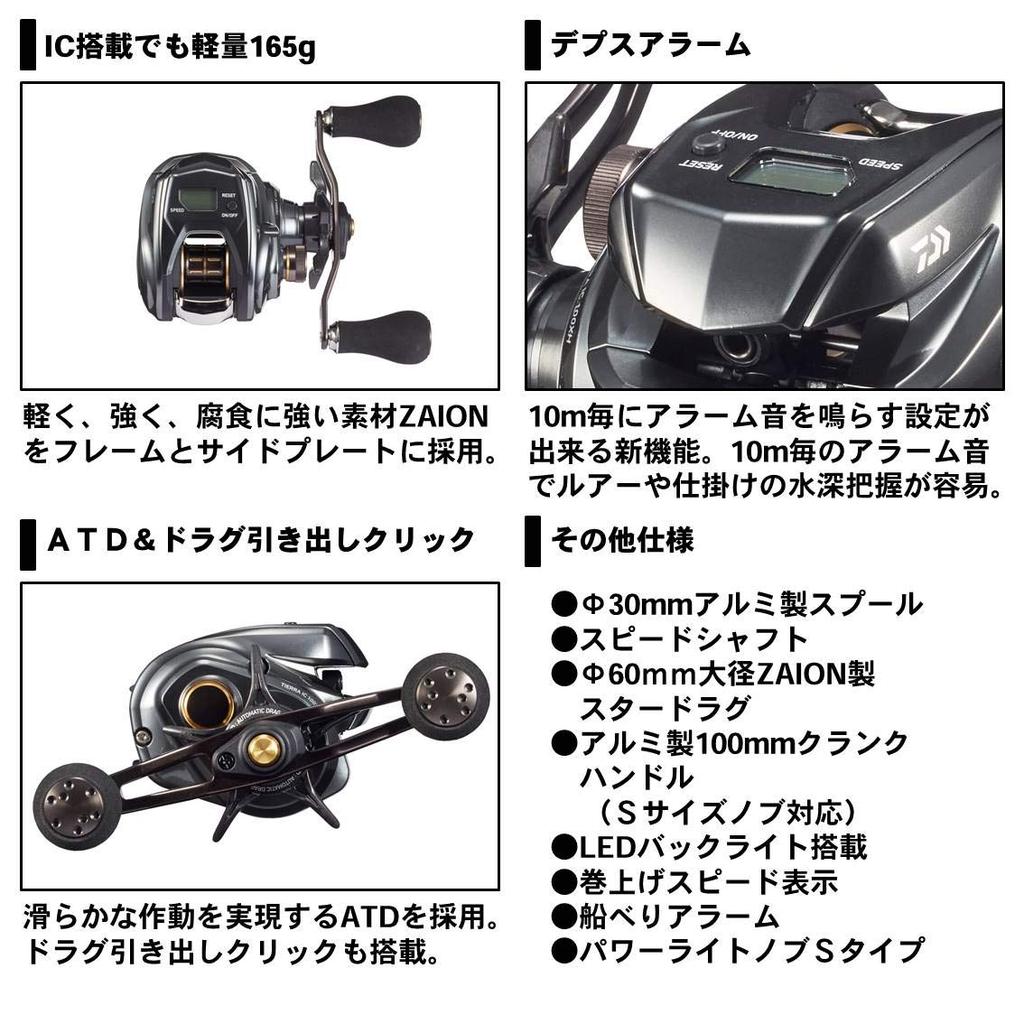 DAIWA Návnadový naviják s počítadlem 20 Tierra IC 105XH (model 2020)