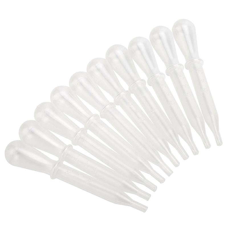 5/10Pcs Plastic Disposable Pipette Transfer Graduated Pipettes Liquid Dropper For Ear Eye Essential Oils Alcohol Paint Lab