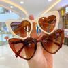 Kids Girls Boys Vintage Sunglass Fashion Love Heart Sunglasses Children Cute Sexy retro Cat Eye Vintage Sunglasses  Trendy