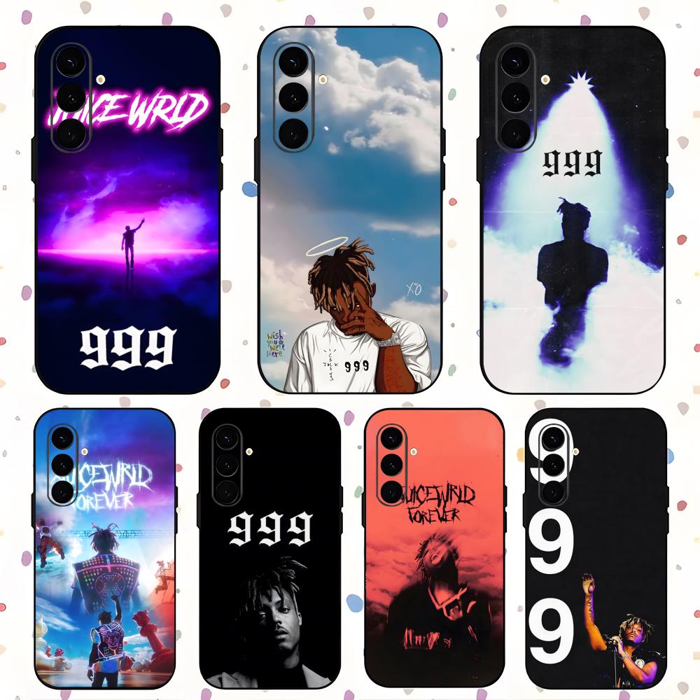 Custodia per Telefono Popolare Album Juice WRLD Per Samsung Galaxy S25 S24 S23 S22 S21 S20 Plus Ultra Note20 Morbida Nera