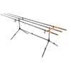 Lixada Adjustable Retractable Carp Fishing Rod Pod Stand Holder Fishing Pole Pod Stand with 3 Bite Alarms and Swingers