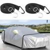 2PCS Car Covers Fixed Rope Strap Car Clothing Fixing Rope Car Cover Windproof Belt Car Luggage Bag Cargo Lashing Strap 4.4m