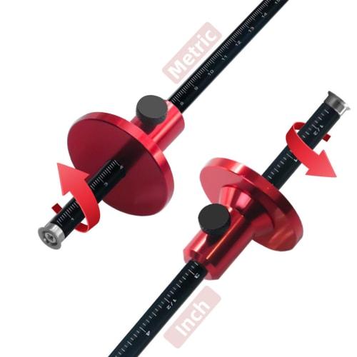 Woodworking Scriber, Wheel Marking Gauge, European Style Wheel Marking Gauge, Aluminum Alloy Scriber, Woodworking Scriber Marking Tool, Mortise Parall